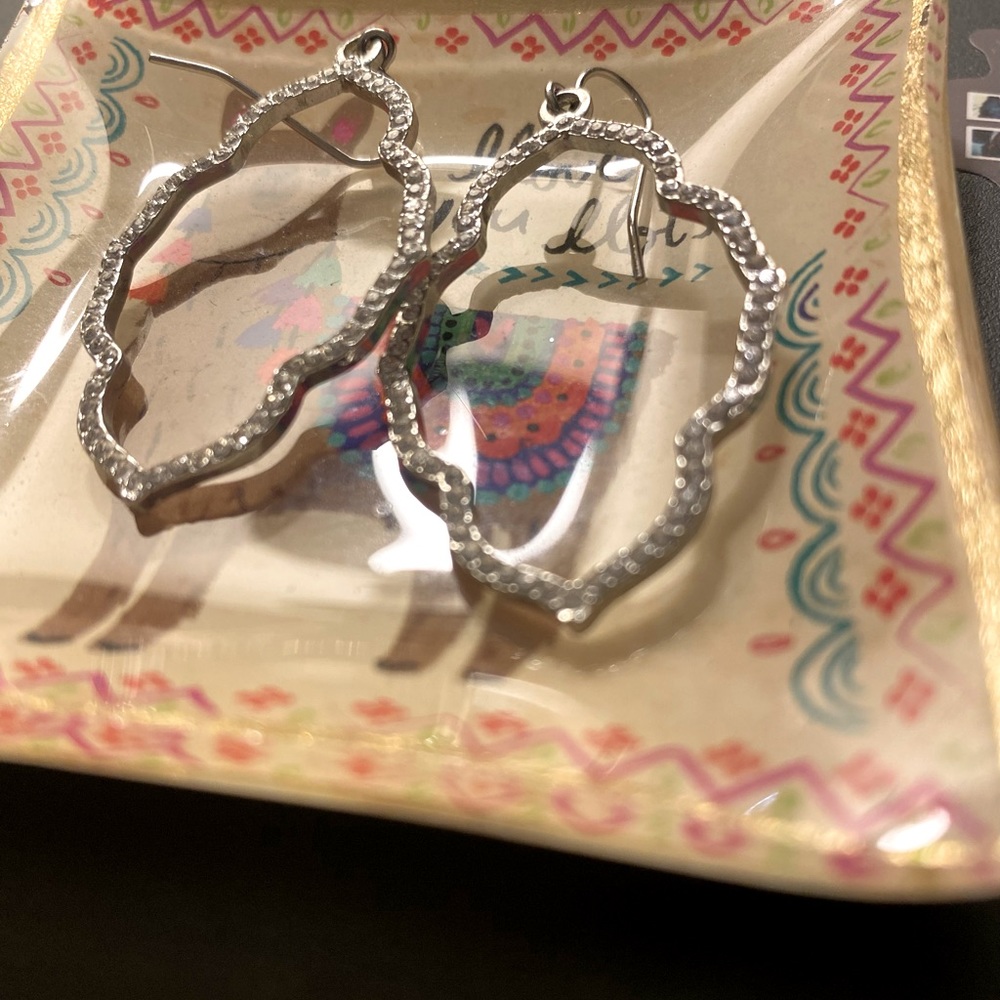 Beautiful cross blessing earrings